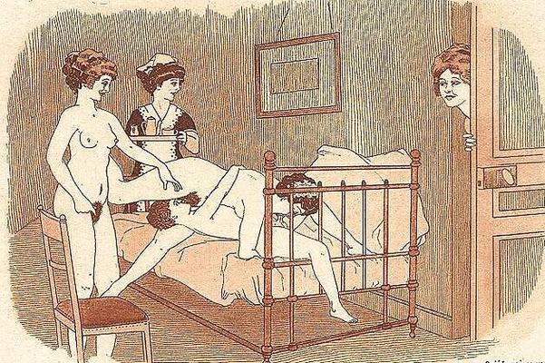Them. Drawn Porn Art - French Postcards