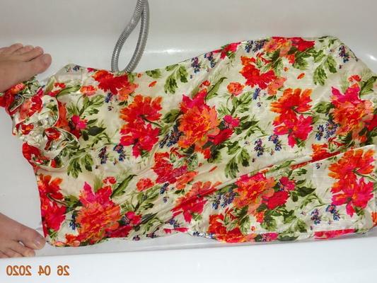 pissed on floral dress