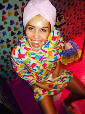 American actress and singer Miley Cyrus