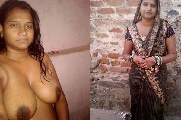 Indian women dressed and undressed