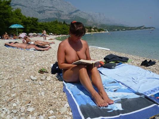 Nudist Milf on Holiday Beach in Croatia