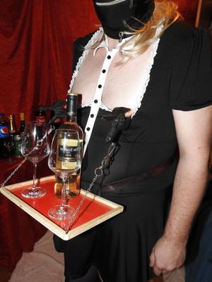 SissyMaid Serve Wine