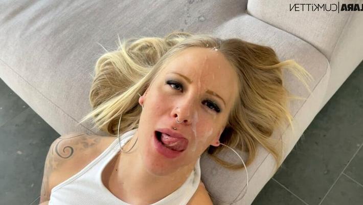 Lara CumKitten - Leggings Bitch gefickt und vollgespritzt