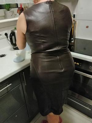 Leather dress