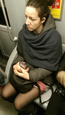 Street Pantyhose - Stations and Trains