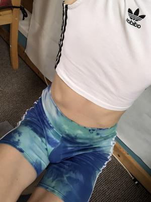 Pantalones cortos teñidos anudados azules