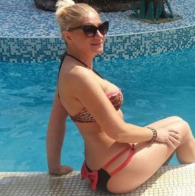 Serbian hot whore blonde milf big natural tits Ana Ciric
