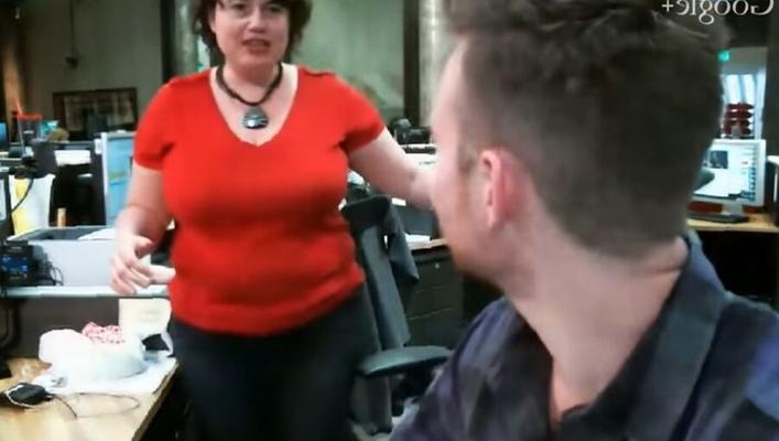 TMZ&;s Kim Kottler and her huge tits