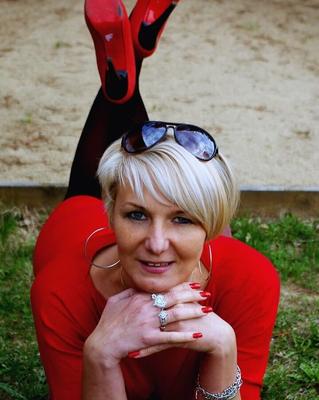 Horny amateur mom Renata in nylon and boots