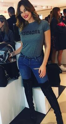 Female Celebrity Boots &amp; Leather - Valentina Bonariva