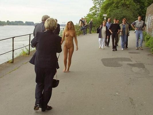 Mix naked and fucked in public