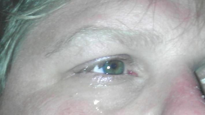 cum shot in my eye and on face