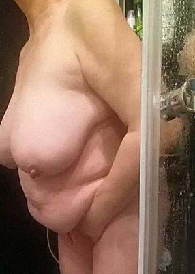 under the shower