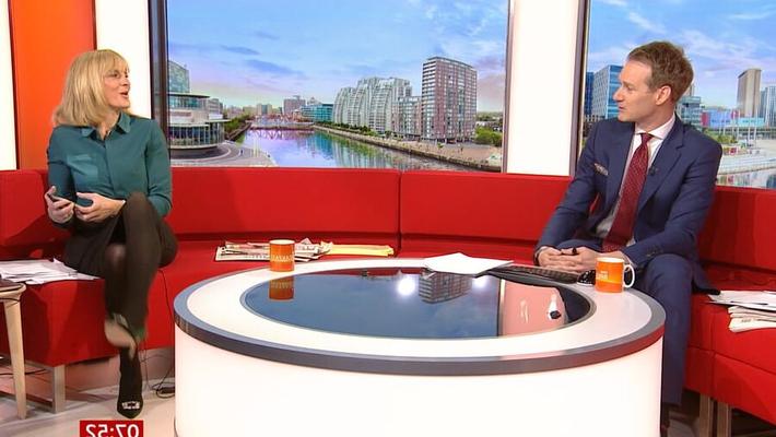 Louise Minchin In Black Tights