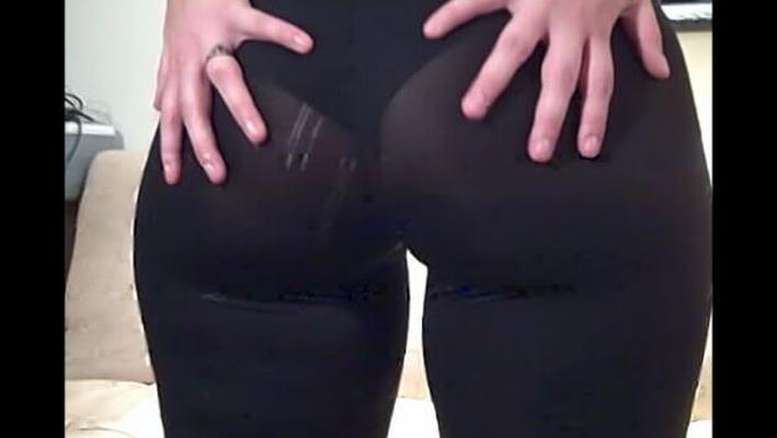 PAWG シースルーヨガパンツ透明レギンス大きなお尻