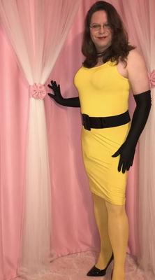 Joanie - Yellow Pencil Dress