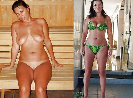 Dressed undressed wife and babe