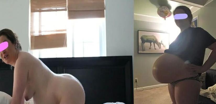 Pregnant MILF Dressed to Undressed