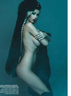michaela blonde legged model