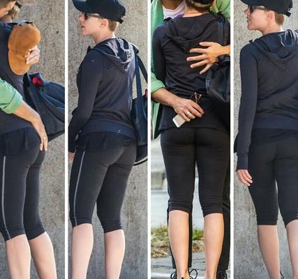 Celebrity asses in leggings &amp; yoga pants , celeb butts
