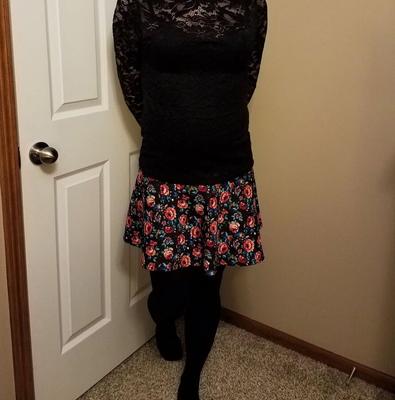 Girly Crossdresser Wearing VS Panties and Bra