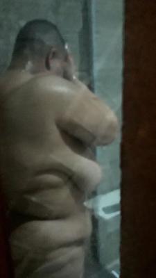Aunt in shower