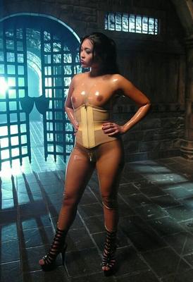 Femdom Mistress face sits milks and torments male submissive