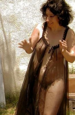Sexy dress, see-through and downblouse