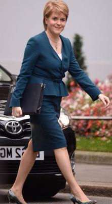 Nicola Sturgeon - Scotland&;s First Minister in Pantyhose