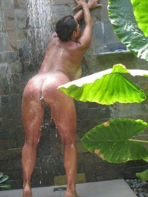 Horny busty amateur mature on vacation