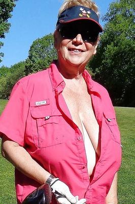 Older and hot (Outdoor braless)