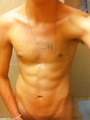 Nice abs !! Nice cock !!