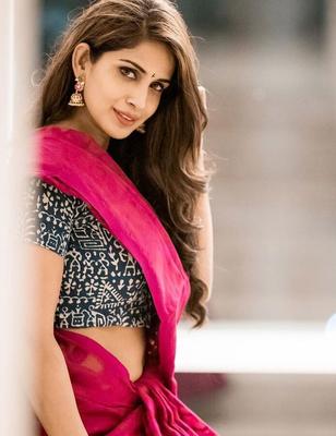 Samyuktha hot saree stills