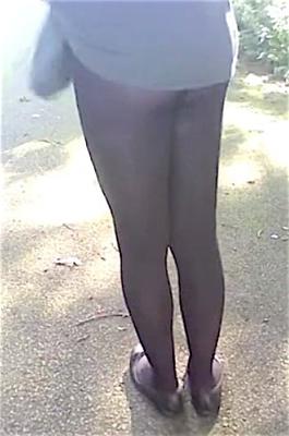 Eu usando meia-calça