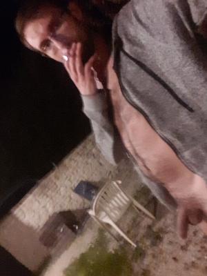 Naked outside