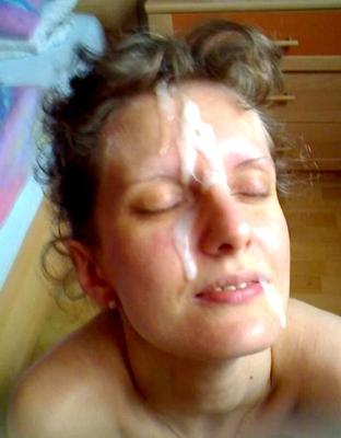 random cum on face