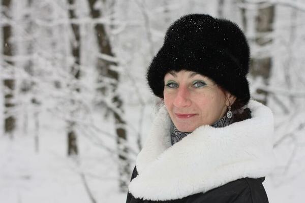 White Winter Portrait