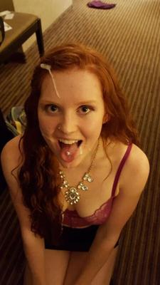 Redhead cumslut girlfriend exposed