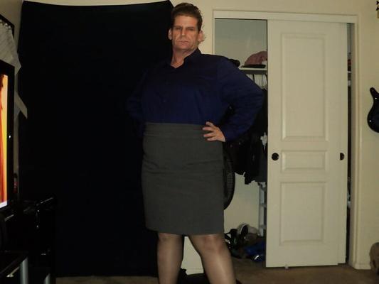 blue heels nylons and bodysuit