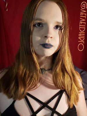 Pentagram Goth Redhead