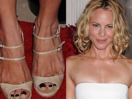 Maria Bello&;s Sexy Legs feet and high heel