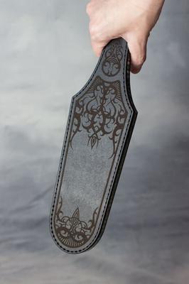 Hard Leather Paddle. The Glass Midrib