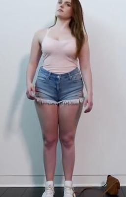 ショートパンツを切り取る