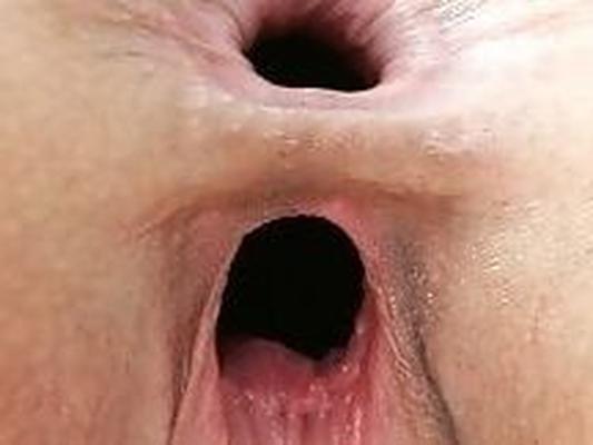 Huge gaping pussy and huge cocks