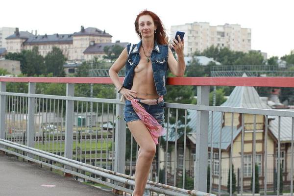 With Cell Phone