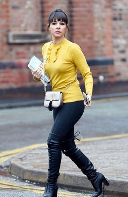 Female Celebrity Boots &amp; Leather - Roxanne Pallett
