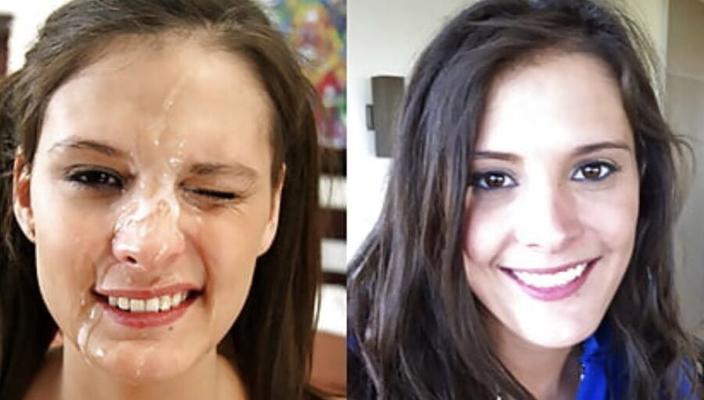 Amateur facials before and after
