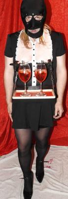 SissyMaid served cold drinks