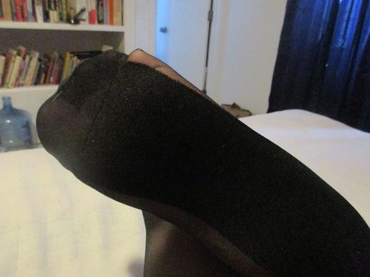 BBW in cuban heel stockings