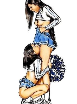 dibujos animados de lesbianas